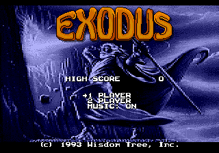 Exodus : Journey to the Promised Land (Homebrew) — Title screen